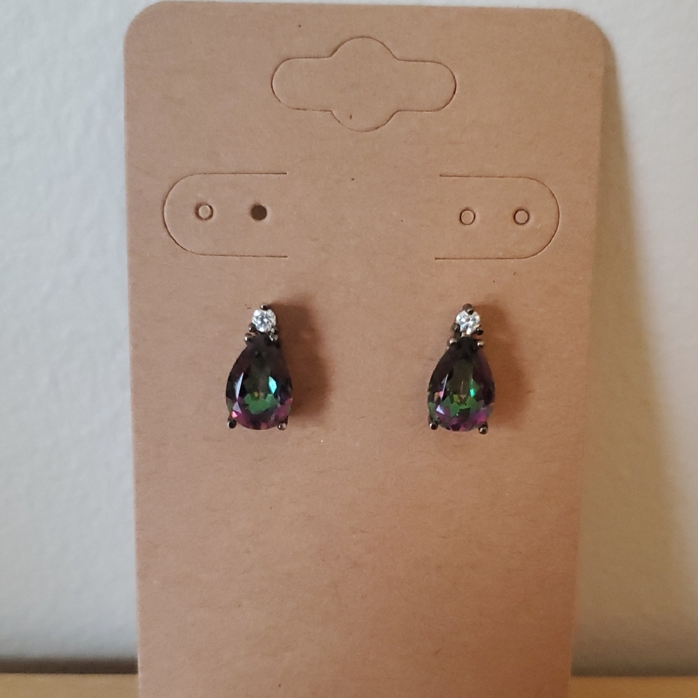 Mystic Topaz Teardrop Earrings
